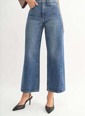 NEW JUST BLACK DENIM women's twist barrel jean in blue